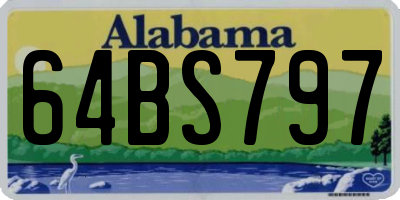 AL license plate 64BS797