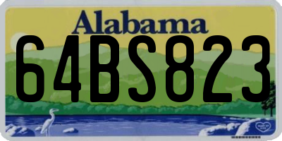 AL license plate 64BS823