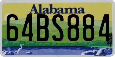 AL license plate 64BS884