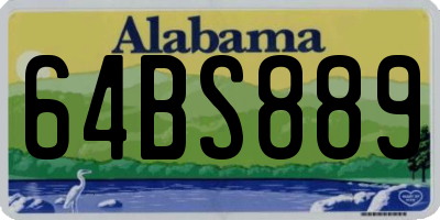 AL license plate 64BS889