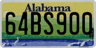 AL license plate 64BS900