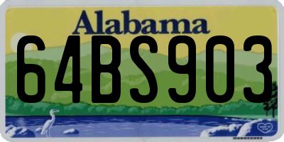 AL license plate 64BS903