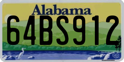 AL license plate 64BS912