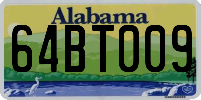 AL license plate 64BT009