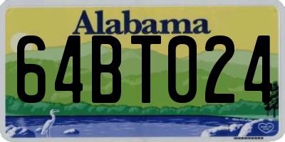 AL license plate 64BT024