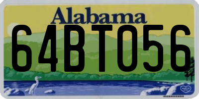 AL license plate 64BT056