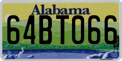 AL license plate 64BT066
