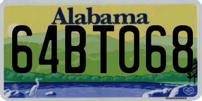 AL license plate 64BT068