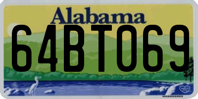 AL license plate 64BT069