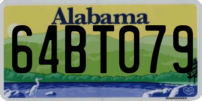 AL license plate 64BT079