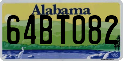 AL license plate 64BT082