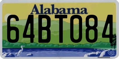 AL license plate 64BT084