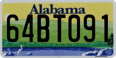 AL license plate 64BT091