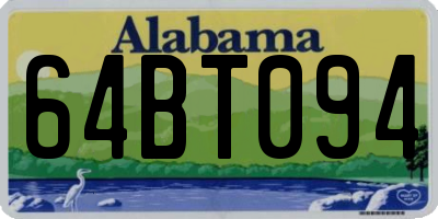 AL license plate 64BT094