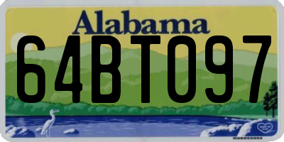 AL license plate 64BT097