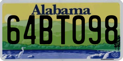 AL license plate 64BT098
