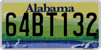 AL license plate 64BT132