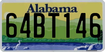 AL license plate 64BT146