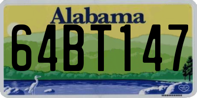 AL license plate 64BT147