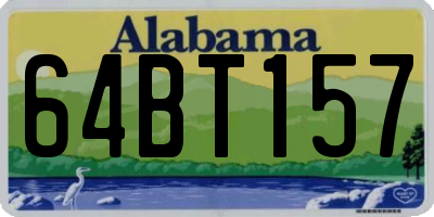 AL license plate 64BT157