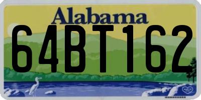 AL license plate 64BT162