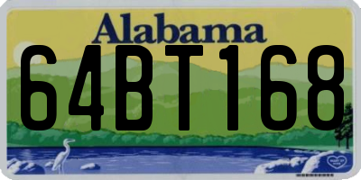 AL license plate 64BT168