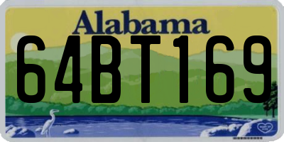 AL license plate 64BT169
