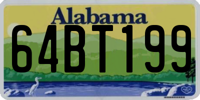 AL license plate 64BT199