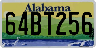 AL license plate 64BT256