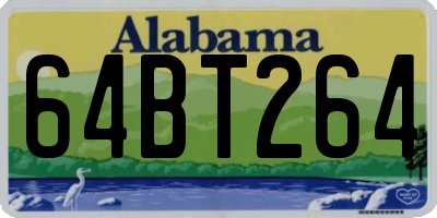 AL license plate 64BT264