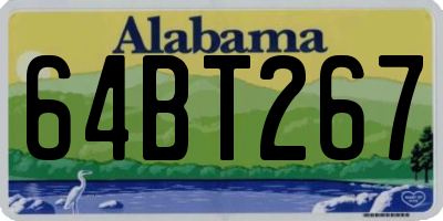 AL license plate 64BT267