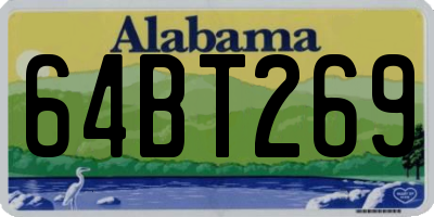 AL license plate 64BT269