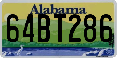 AL license plate 64BT286