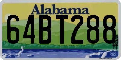 AL license plate 64BT288