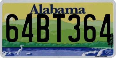 AL license plate 64BT364