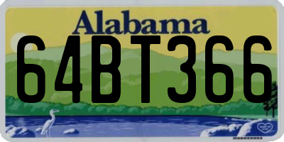 AL license plate 64BT366
