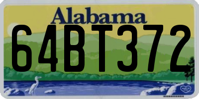 AL license plate 64BT372