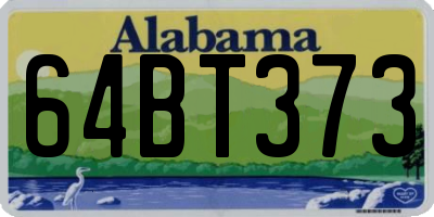 AL license plate 64BT373