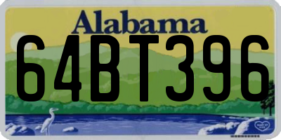 AL license plate 64BT396