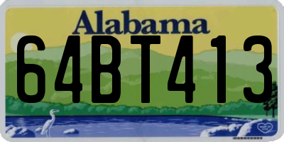 AL license plate 64BT413