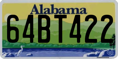 AL license plate 64BT422