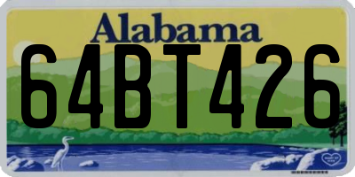 AL license plate 64BT426