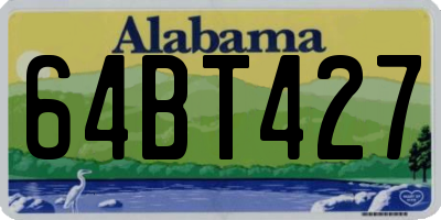 AL license plate 64BT427