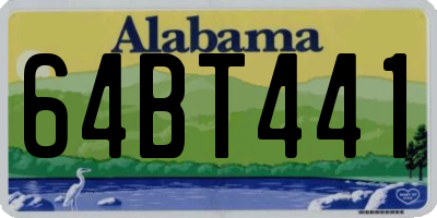 AL license plate 64BT441