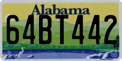AL license plate 64BT442