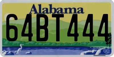AL license plate 64BT444