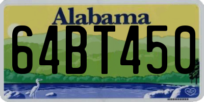 AL license plate 64BT450