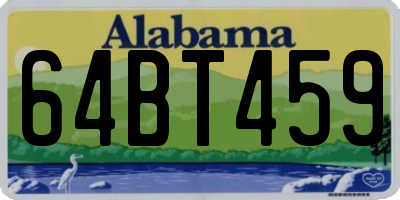 AL license plate 64BT459