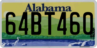 AL license plate 64BT460