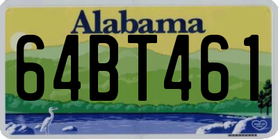 AL license plate 64BT461